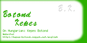 botond kepes business card